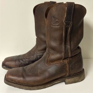 GEORGIA Boot Men’s Workboot Farm and Ranch Men’s 9.5M in Wellington Brown